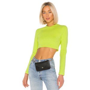 Superdown Revolve Cynthia Boxy Top - Lime Green Size Small